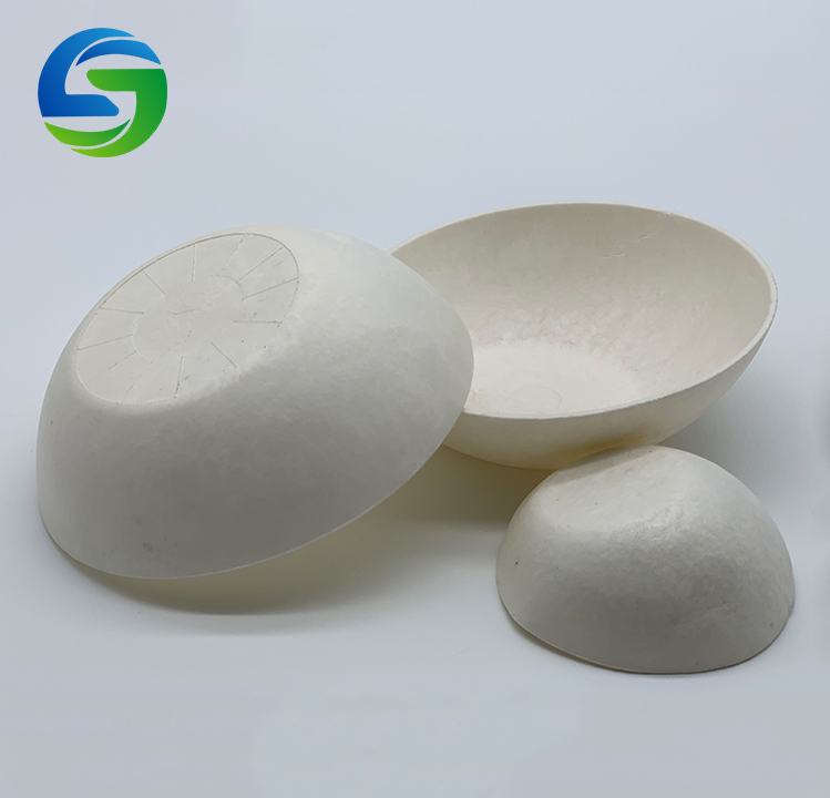 Biodegradable dishes for sauce dipping made from natural corn starch