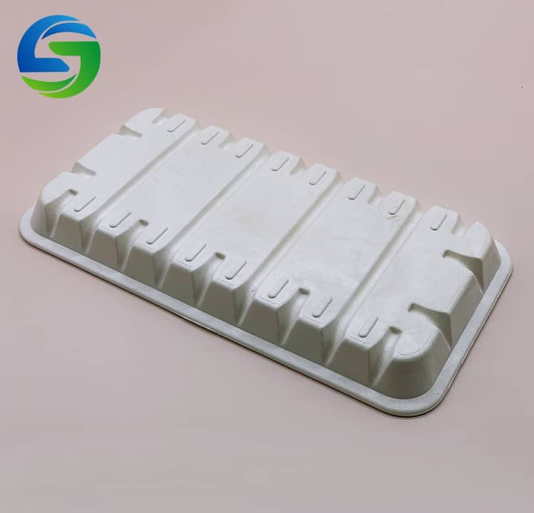 food packaging tray biodegradable Food Contact Safe Disposable Biodegradable Packaging Tray Sushi Serving Food Tray/Plate