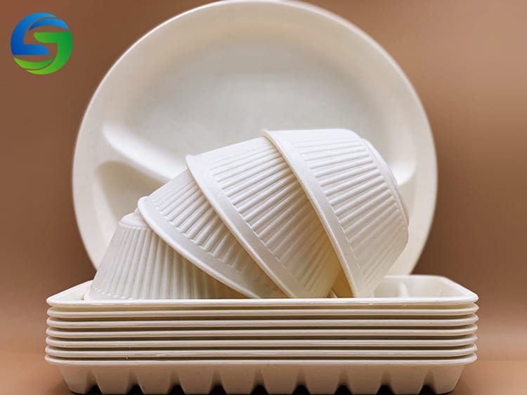 biodegradable dinnerware food trays for supermarket sushi tray