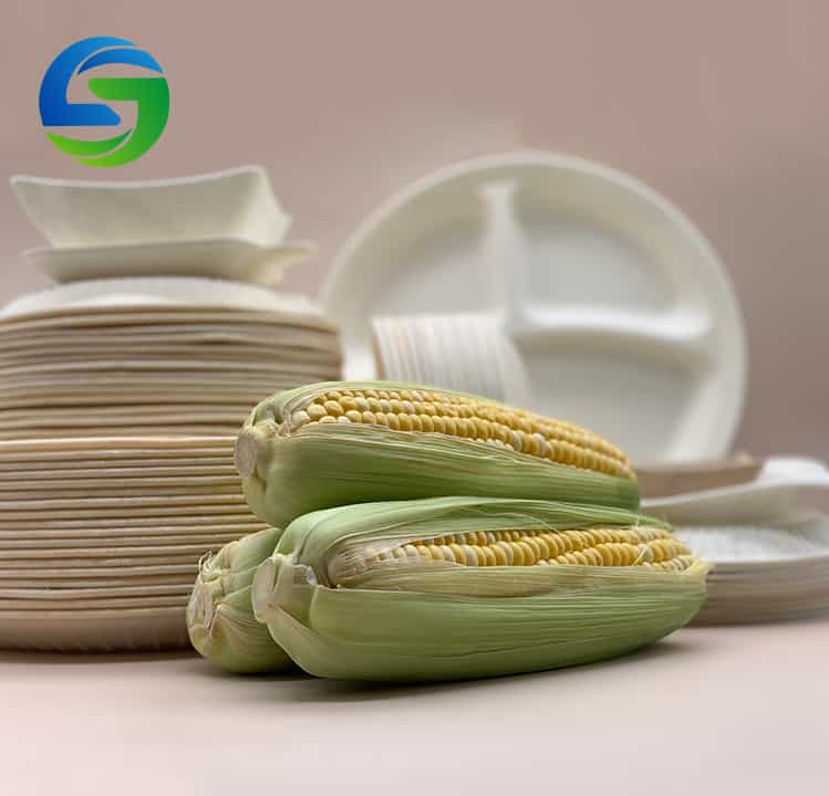 10 inch Corn Starch Eco friendly Disposable Plates for wedding party