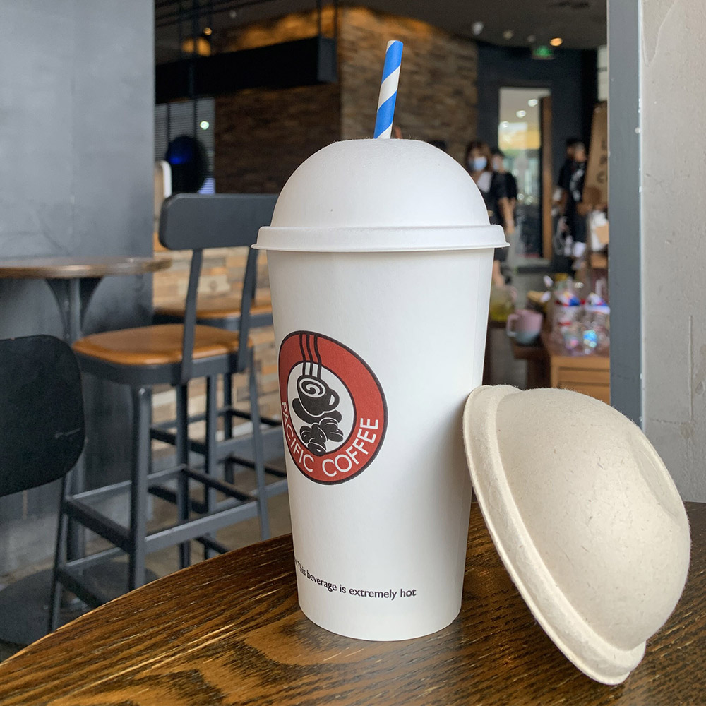 Disposable Biodegradable Bagasse Cup Lids, paper cup lids